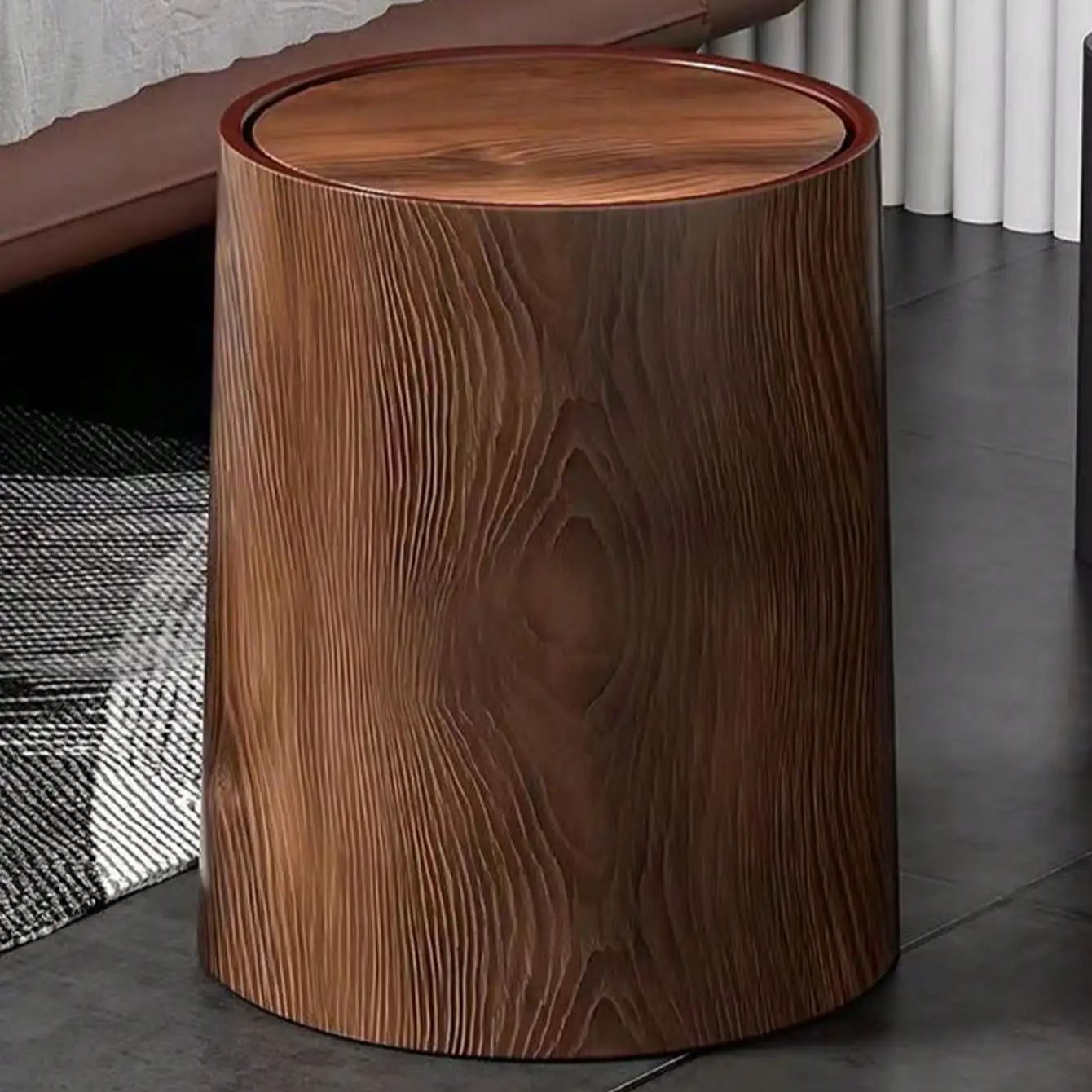 Compost Bin Countertop - 레트로 Pp 플라스틱 쓰레기통 대용량 방수