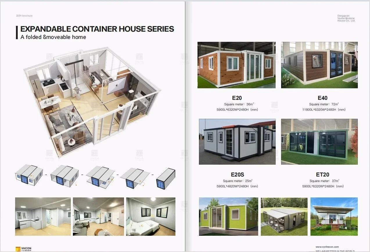 Sustainable Living Home - 맞춤형 조립식 접이식 카페 확장형 컨테이너