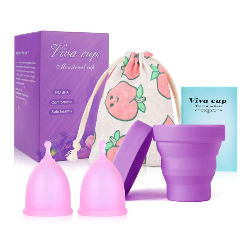 Menstrual Cup Silicone - 실리콘 생리컵 의료용 살균기 여성 위생
