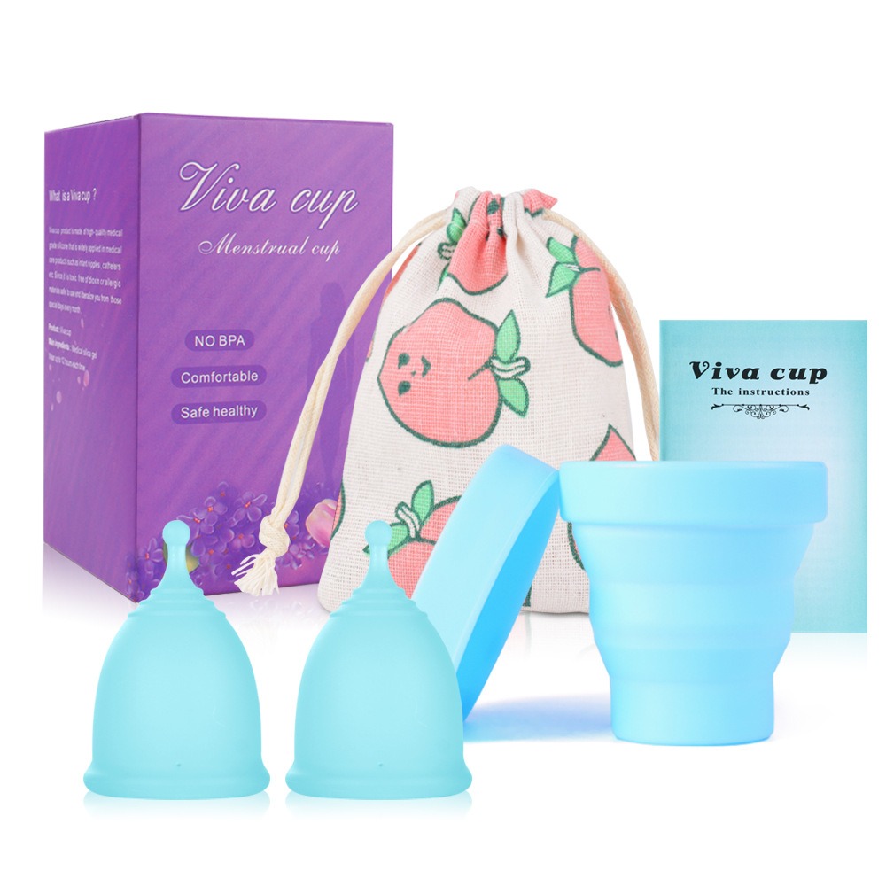 Menstrual Cup Silicone - 의료용 실리콘 월경 컵 숙녀 월경