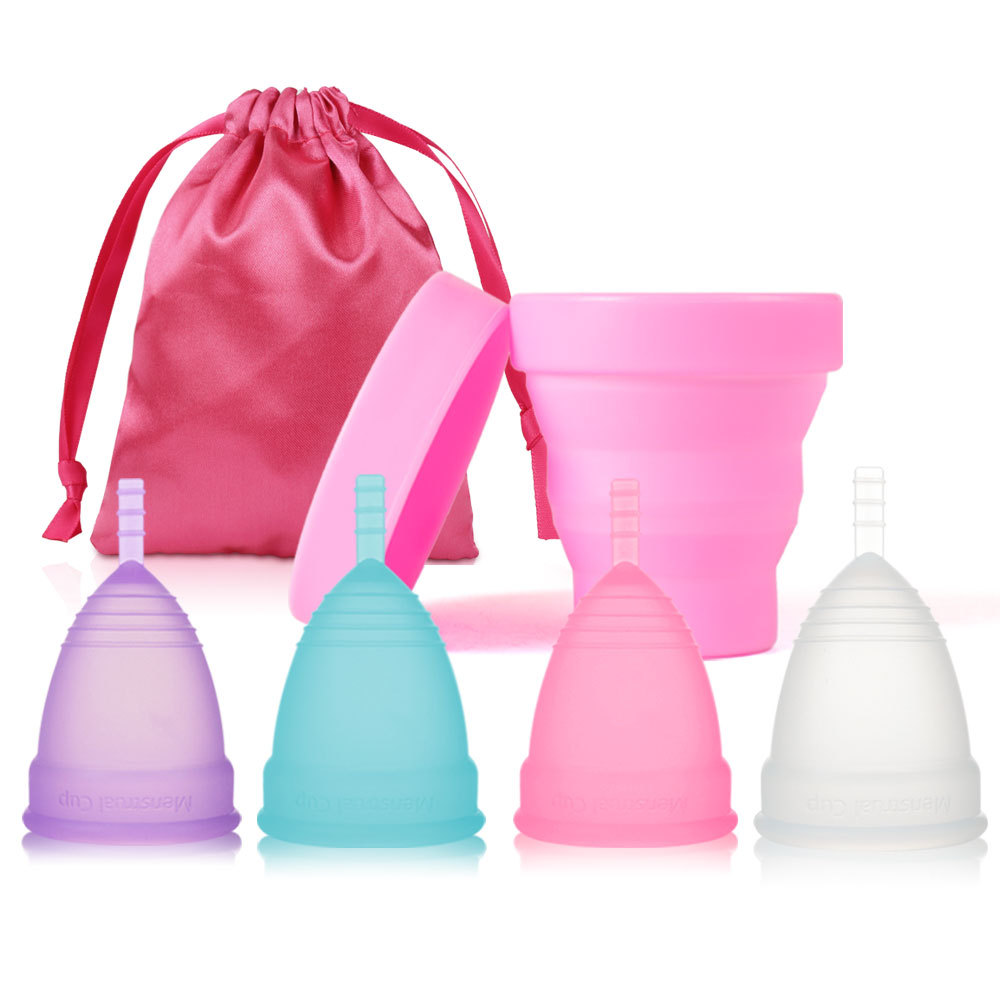 Menstrual Cup Silicone - 의료용 실리콘 생리컵 살균기, 여성 위생