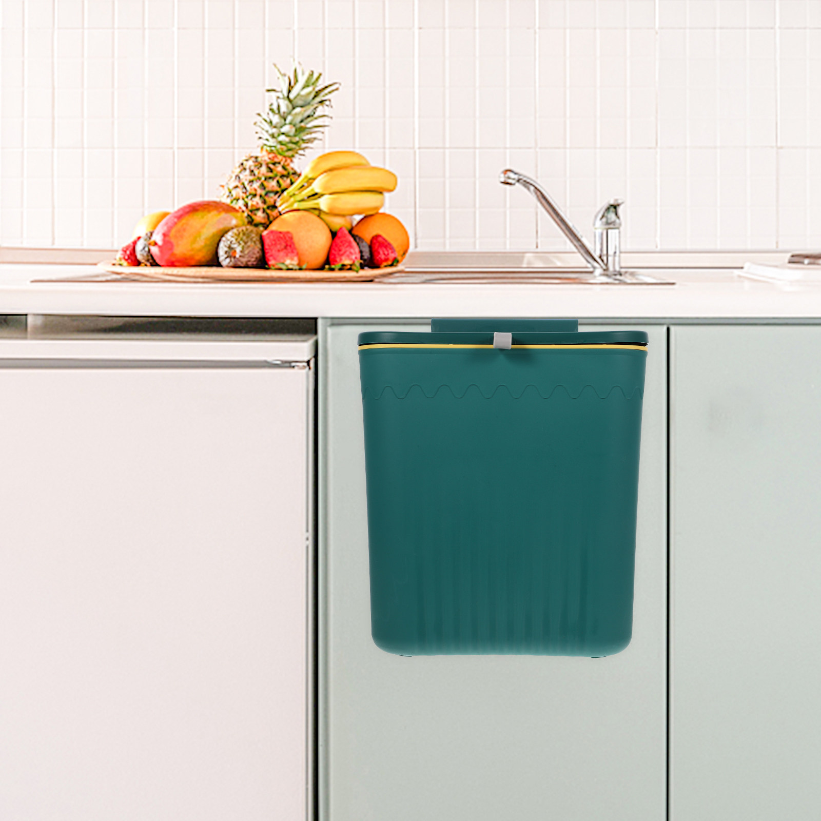 Compost Bin Countertop - 공간 절약형 퇴비통 걸이형 쓰레기통 -