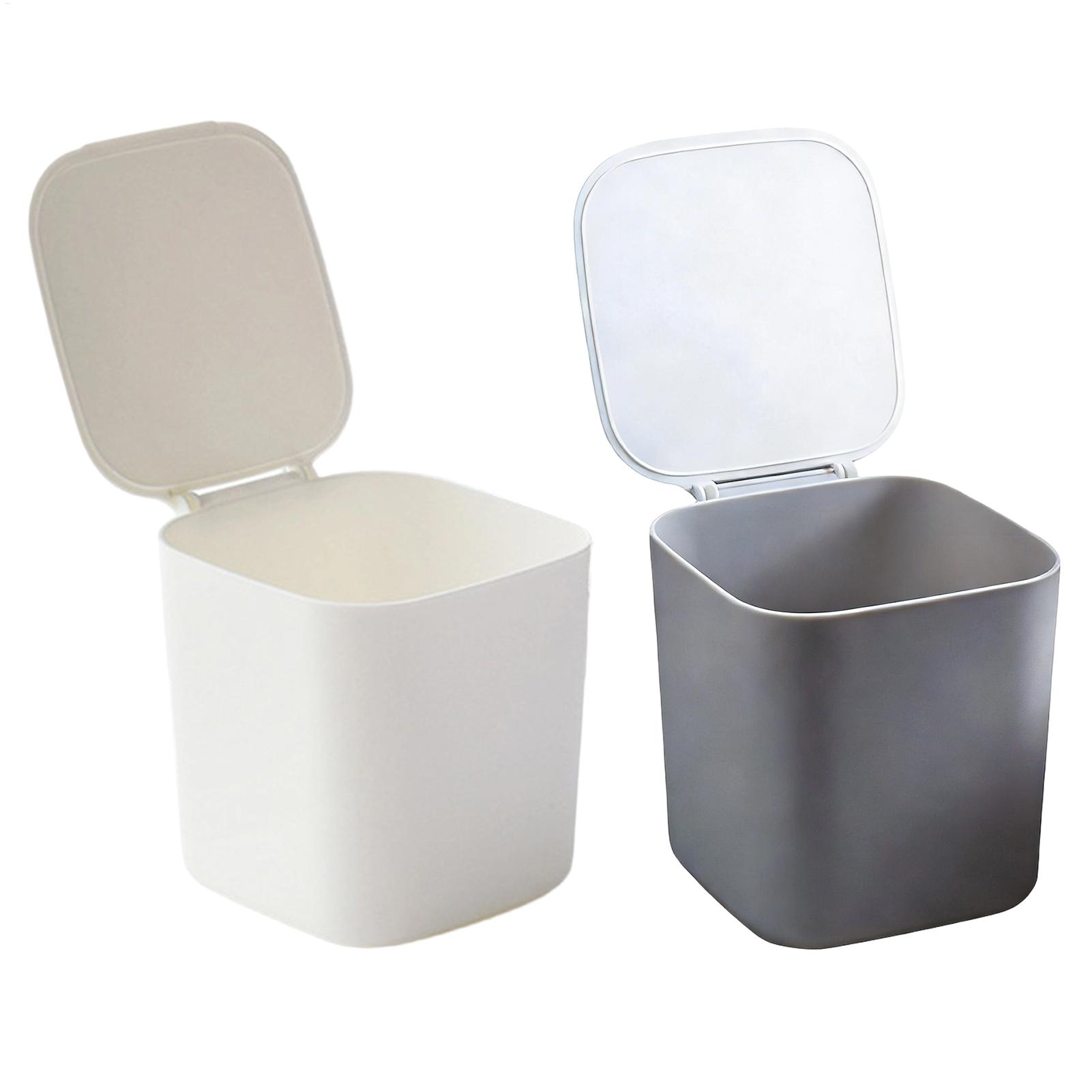 Compost Bin Countertop - 뚜껑이 있는 미니 쓰레기통, 사무실 책상,