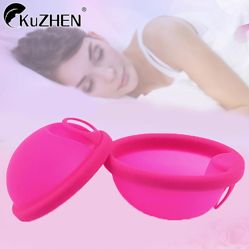 Menstrual Cup Silicone - 여성 건강 관리용 플랫 핏 디자인