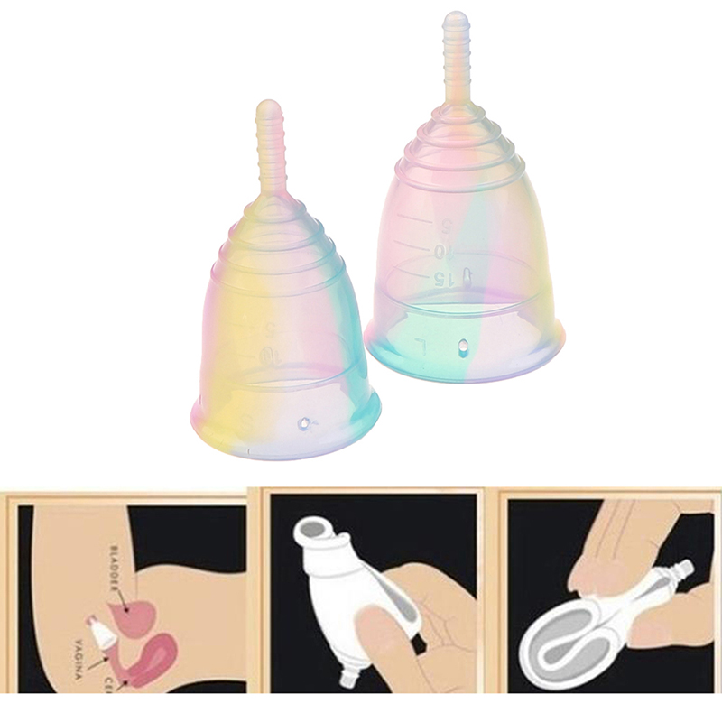 * 휴대용 월경컵 실리콘 누수 방지 여성용 월경컵 보관 - Menstrual Cup Silicone 리뷰 및 가격