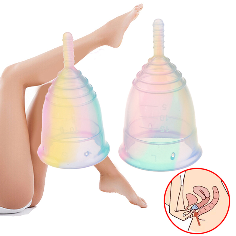 * 휴대용 월경컵 실리콘 누수 방지 여성용 월경컵 보관 - Menstrual Cup Silicone 리뷰 및 가격