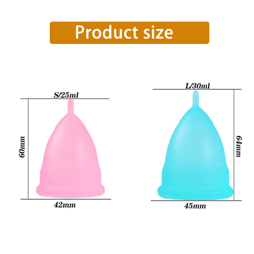 2Pcs 여성 월경 컵 의료 실리콘 질 컵 재사용 가능 - Menstrual Cup Silicone 리뷰 및 가격