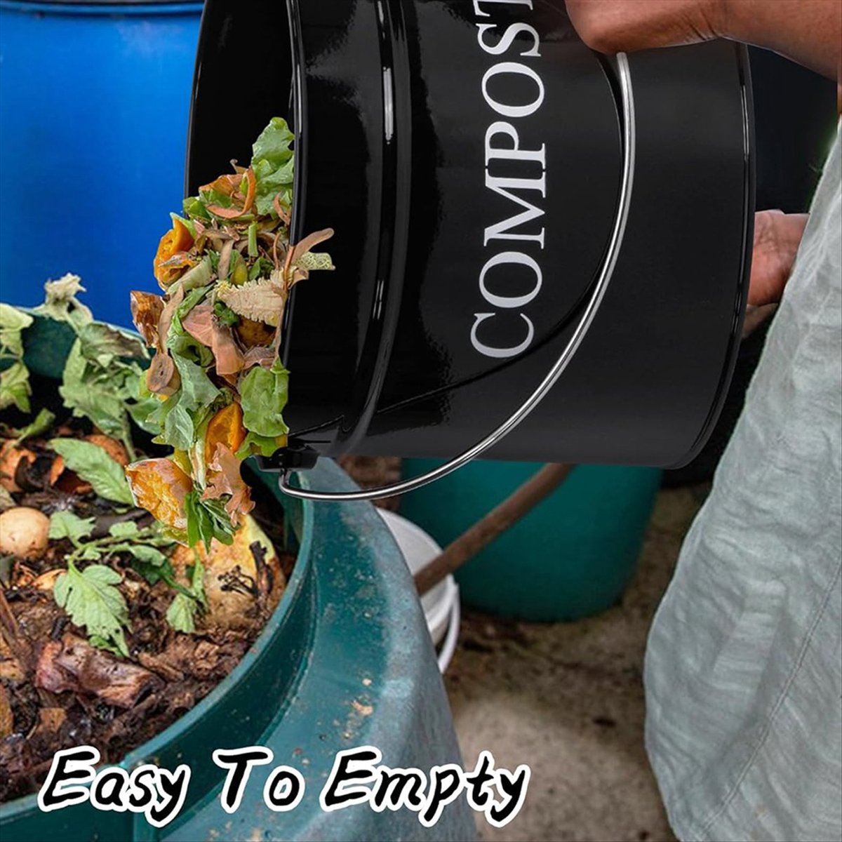 주방 조리대용 퇴비통, 뚜껑이 있는 주방용 1갤런 퇴비 - Compost Bin Countertop 리뷰 및 가격