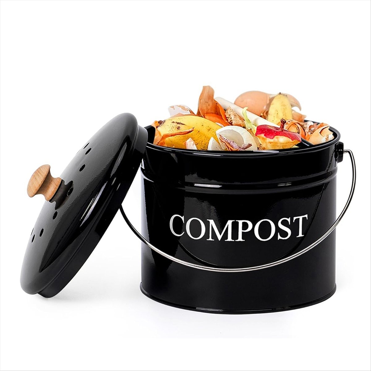 주방 조리대용 퇴비통, 뚜껑이 있는 주방용 1갤런 퇴비 - Compost Bin Countertop 리뷰 및 가격
