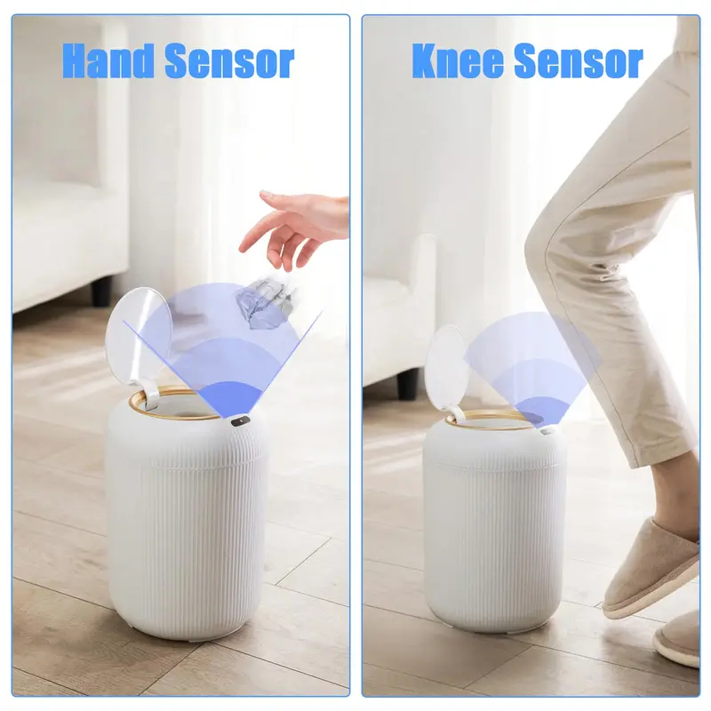 모션 센서 자동 뚜껑 달린 소형 플라스틱 스마트 휴지통 - Compost Bin Countertop 리뷰 및 가격