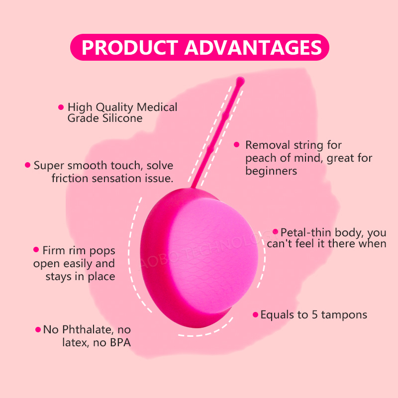 코드가있는 여성 월경 디스크 재사용 가능한 의료용 실리 - Menstrual Cup Silicone 리뷰 및 가격
