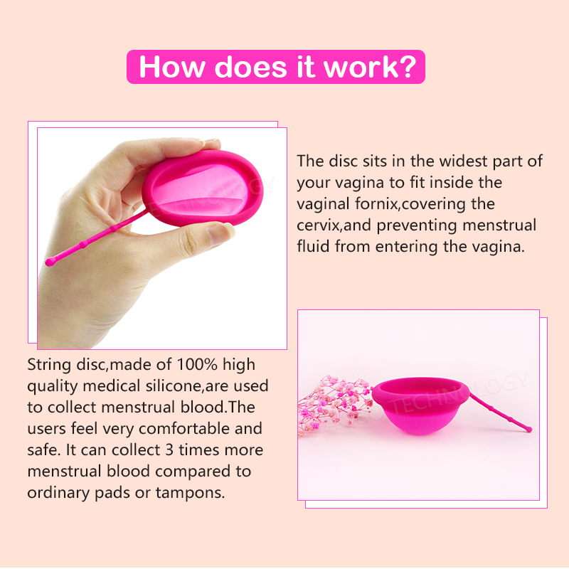 코드가있는 여성 월경 디스크 재사용 가능한 의료용 실리 - Menstrual Cup Silicone 리뷰 및 가격