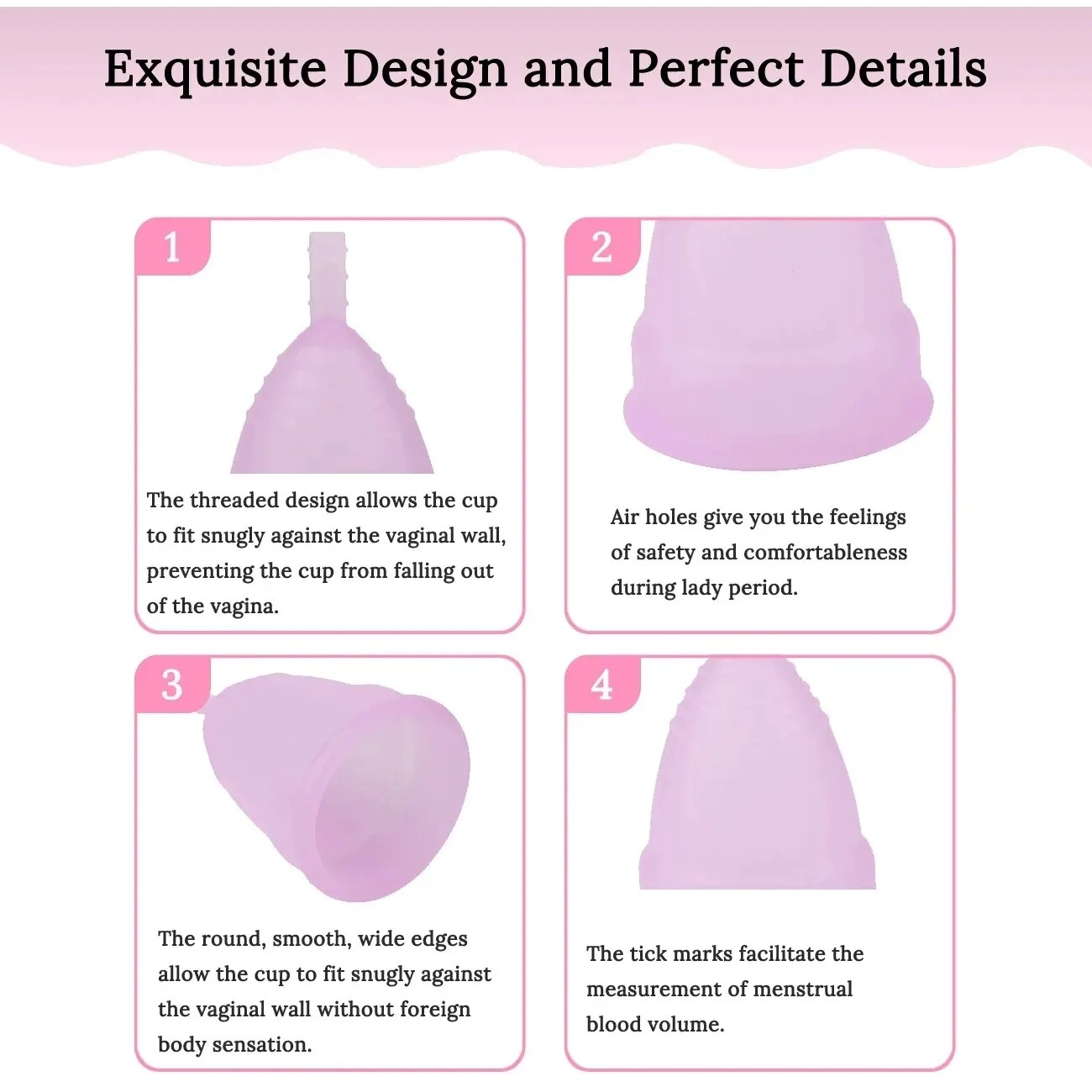 의료용 재사용 가능한 생리컵, 여성용 생리컵, 의료용  - Menstrual Cup Silicone 리뷰 및 가격