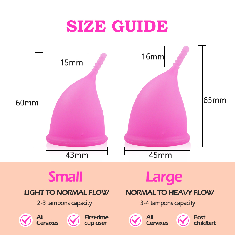 의료용 실리콘 생리컵 및 세척 키트 여성용 생리컵 살균 - Menstrual Cup Silicone 리뷰 및 가격